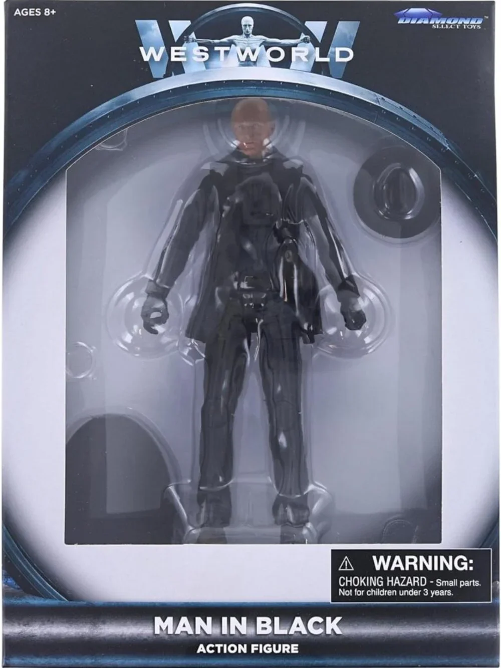 7-Inch Man in Black Action Figure - Collectible Toy for Fans & Collectors
